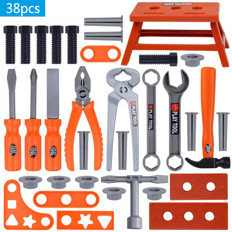 Gardening Tools For 3 Year Old - ชุดกล่องเครื่องมือของเล่น 38/39/42 ชิ้น พร้อมสว่านของเล่นไฟฟ้า ชุดเครื่องมือซ่อมแซมจำลอง สำหรับของเล่นบ้าน