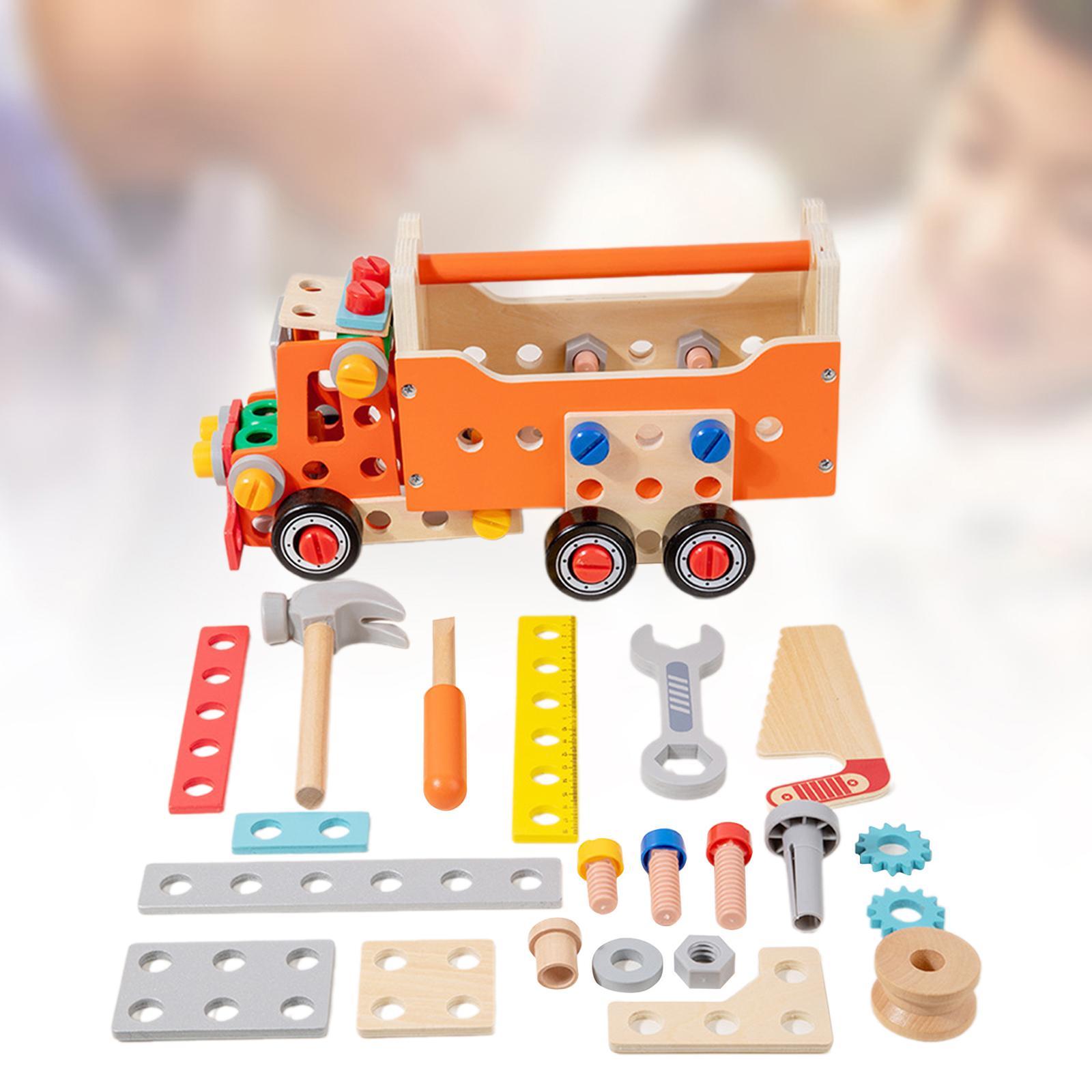 Gardening Tools For 3 Year Old - ชุดของเล่นไม้ ของขวัญคริสต์มาส ของขวัญสร้างสรรค์ กล่องเครื่องมือไม้สำหรับเด็กอายุ 3, 4,