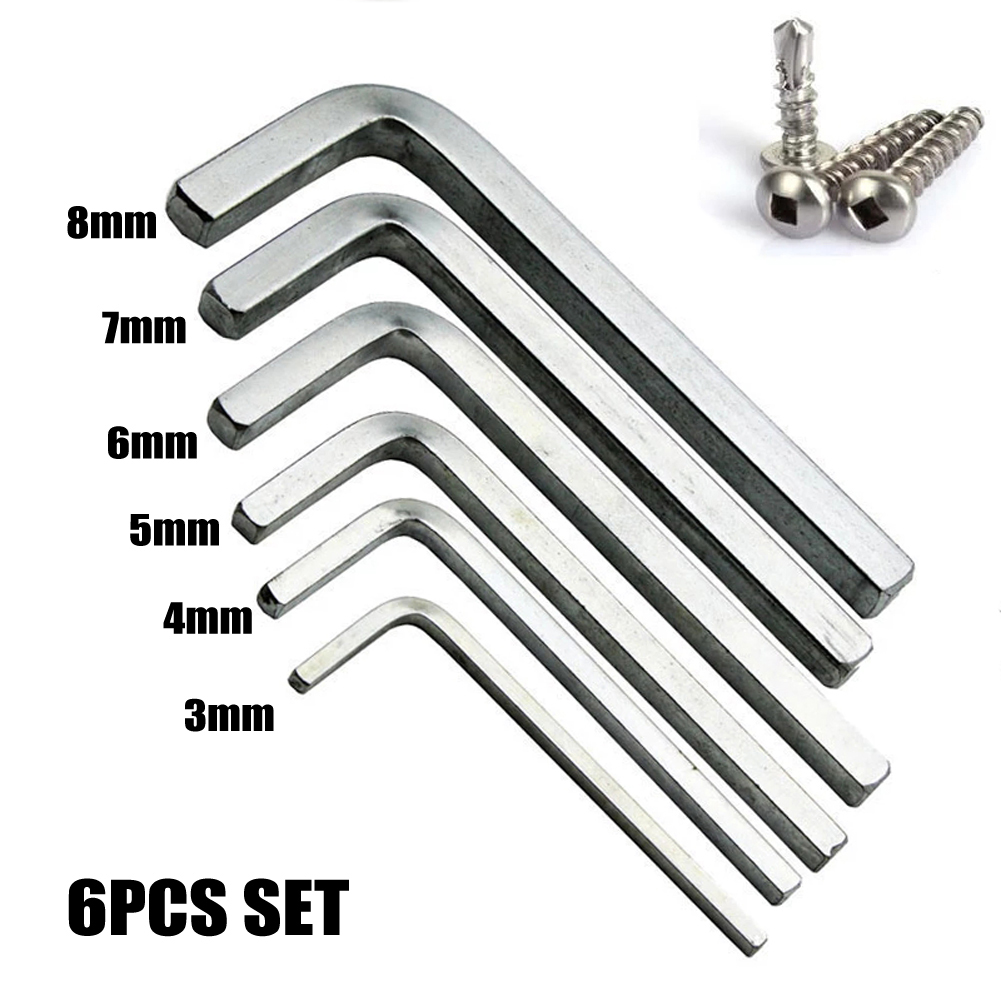 Gardening Tools Price - ยี่ห้อใหม่หัวประแจ 6 ชิ้นขายร้อนที่ดีที่สุดราคาโครเมียมวาเนเดียมเหล็กสวนเครื่องมือ L รูปร่างสแควร์หัวประแจ