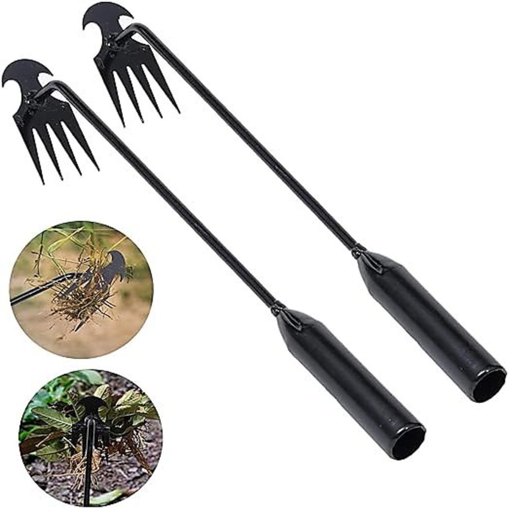 Gardening Tools Hand - 4 ฟัน - มัลติฟังก์ชั่นมือ Weeder สําหรับ