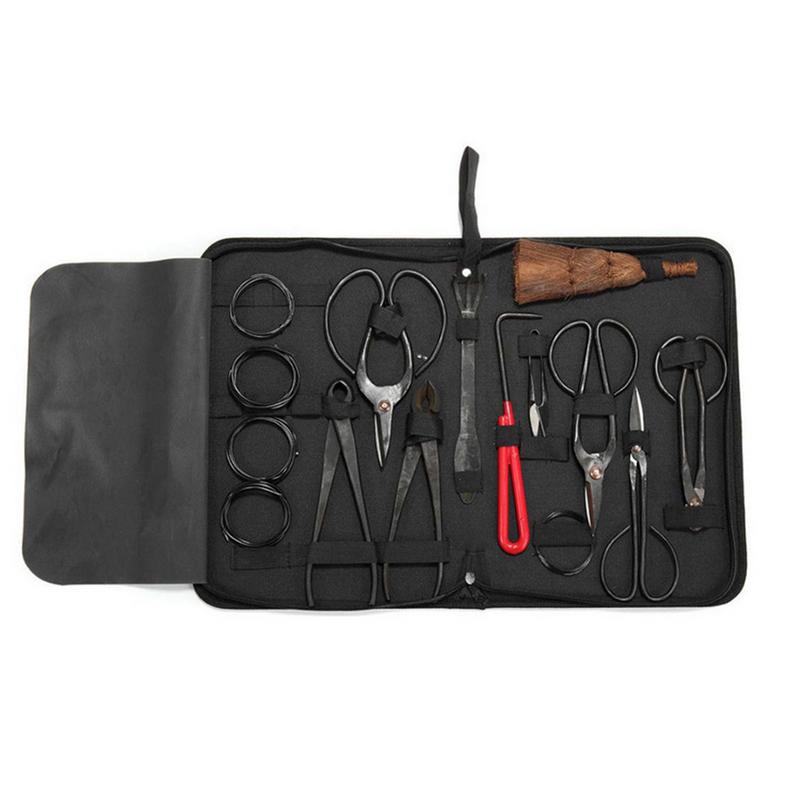 Bonsai Tool Set - ชุดเครื่องมือบอนไซ10ชิ้นชุด gunting multifungsi เหล็กคาร์บอนตัดแต่งตัดแต่งสวนเครื่องมือตกแต่งบอนไซทำจากไนลอน