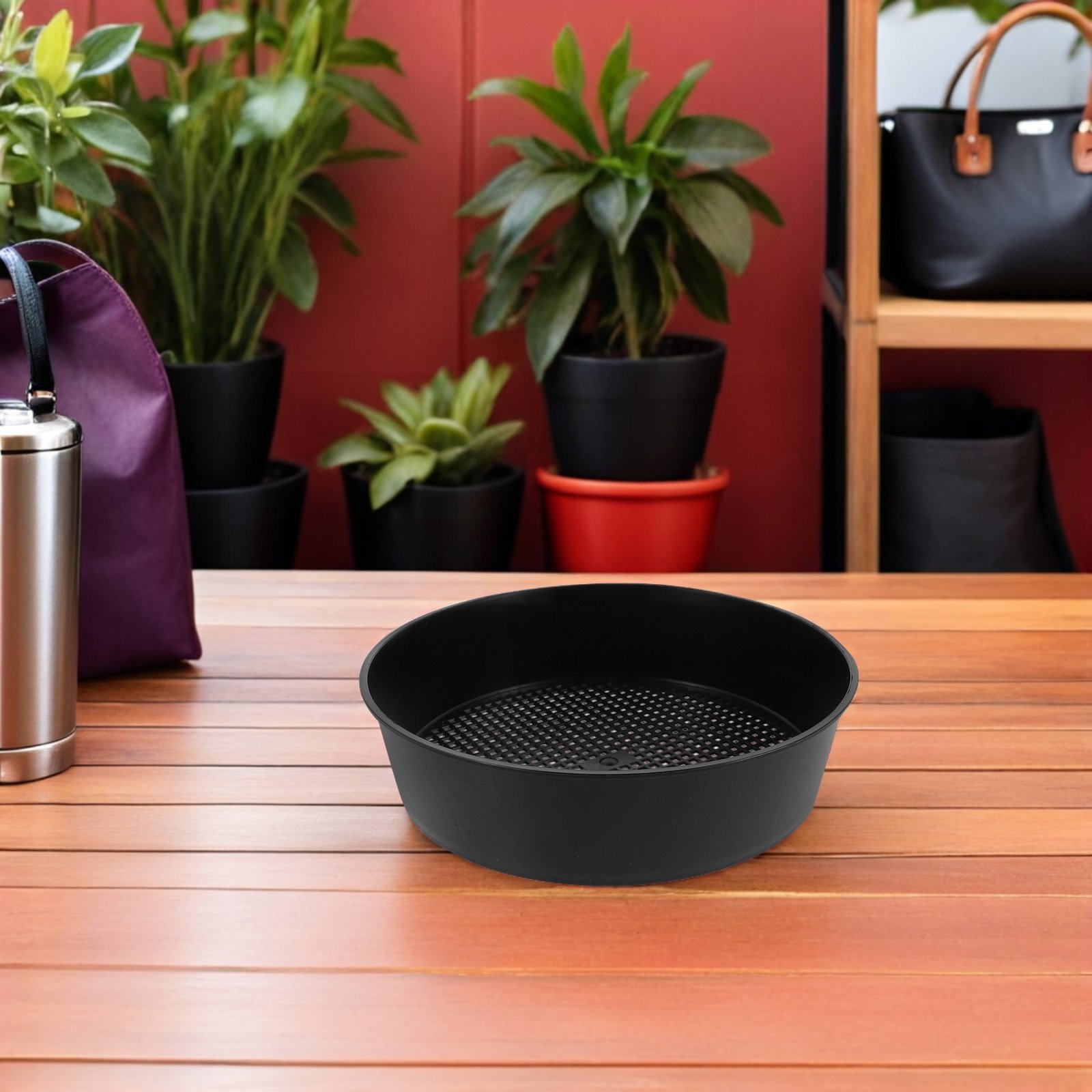 Garden Sieve Soil - ตะแกรงร่อนดินสำหรับสวน 6 ชิ้น ทำจากพลาสติก ทรงกลม ความจุขนาดใหญ่