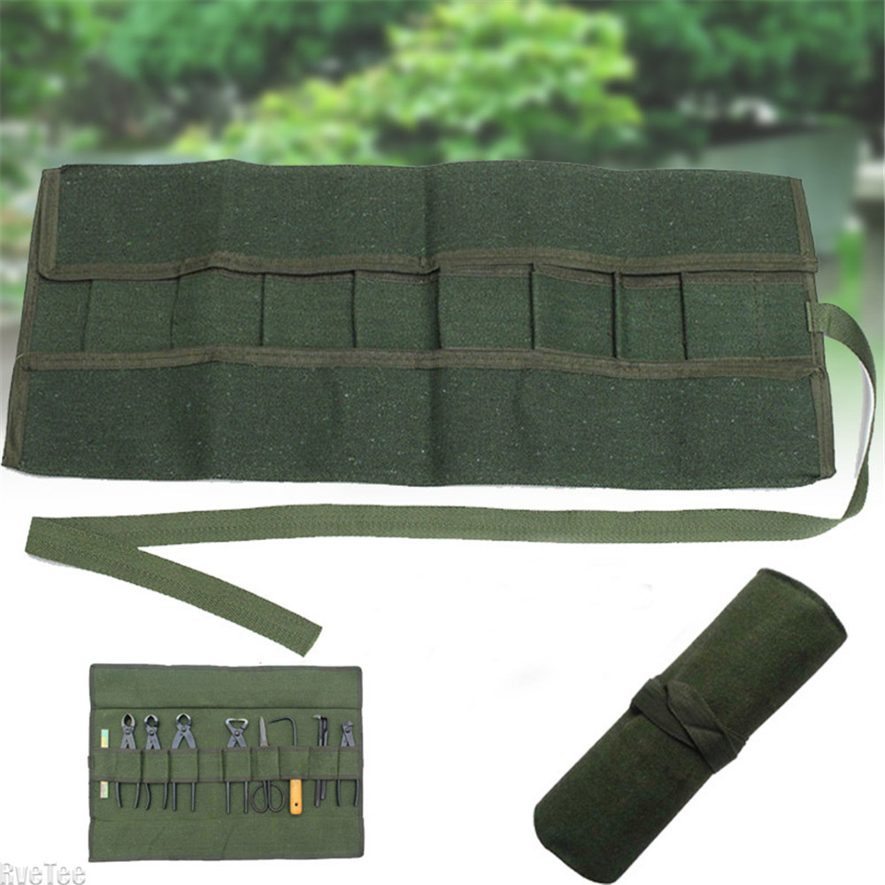 Bonsai Tool Set - 600x430Mm ญี่ปุ่นบอนไซเครื่องมือเก็บแพคเกจม้วนกระเป๋าผ้าใบชุดเครื่องมือ