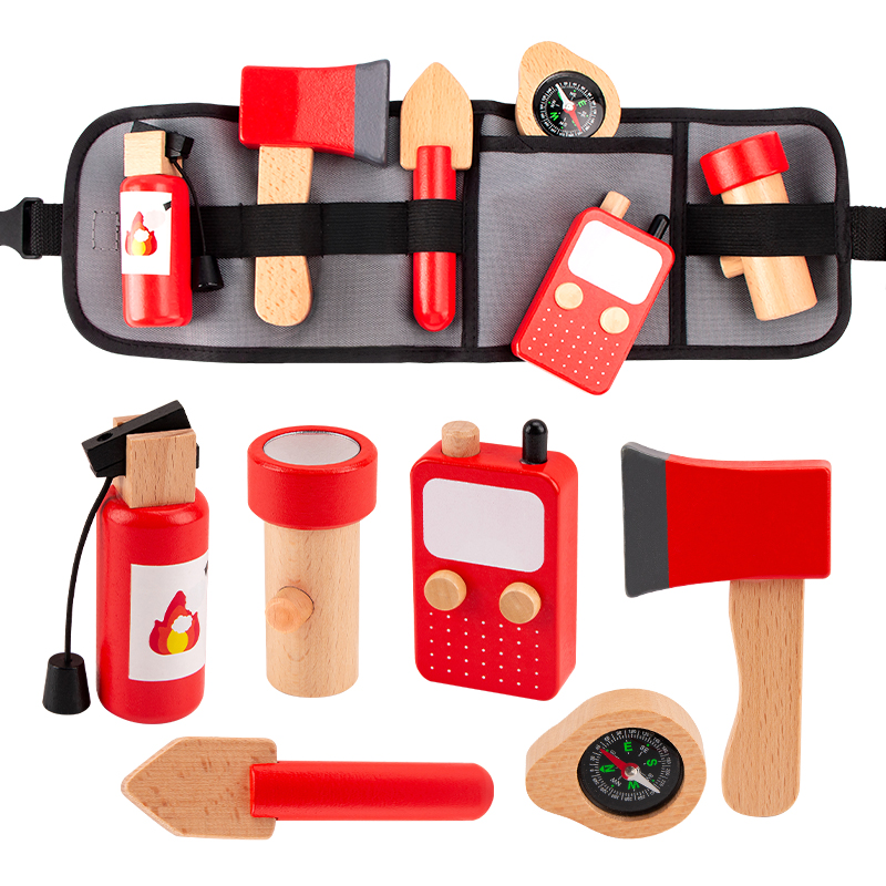 Gardening Tools For 3 Year Old - ชุดของเล่นช่างซ่อมจำลองสำหรับเด็ก 3-6 ขวบ ของเล่นเสริมพัฒนาการ ชุดเครื่องมือไม้สำหรับเด็กผู้ชาย พร้อมกระเป๋าคาดเอว