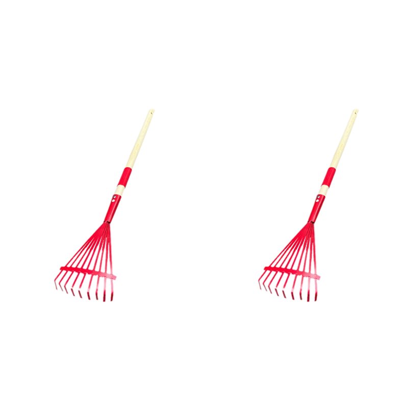 Gardening Tools For 3 Year Old - คราดเด็ก A84X-2X พร้อมด้ามไม้เนื้อแข็งและคราดน่ารักสำหรับเด็ก อุปกรณ์ทำสวนสำหรับเด็กอายุ 3 ปีขึ้นไป