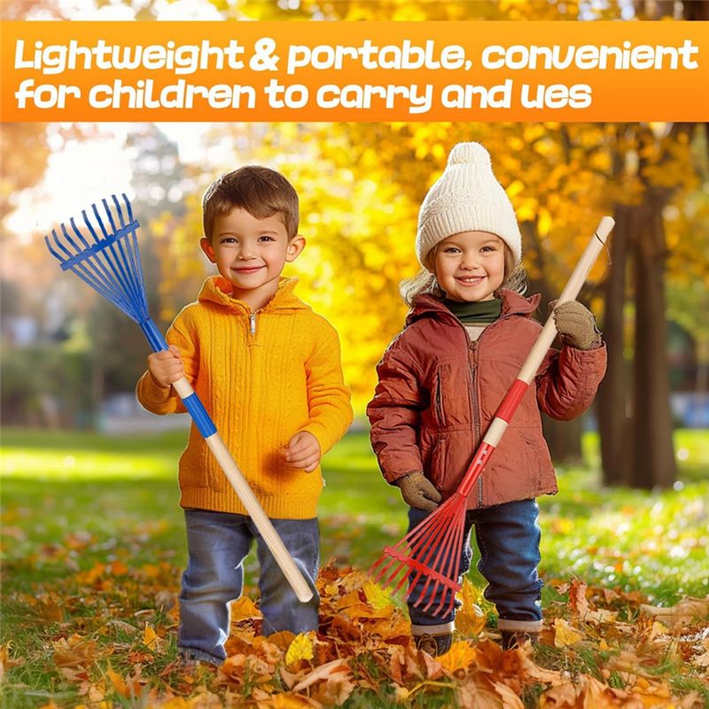 ABWZ-คราดเด็กพร้อมด้ามไม้เนื้อ - Gardening Tools For 3 Year Old บทวิจารณ์และราคา