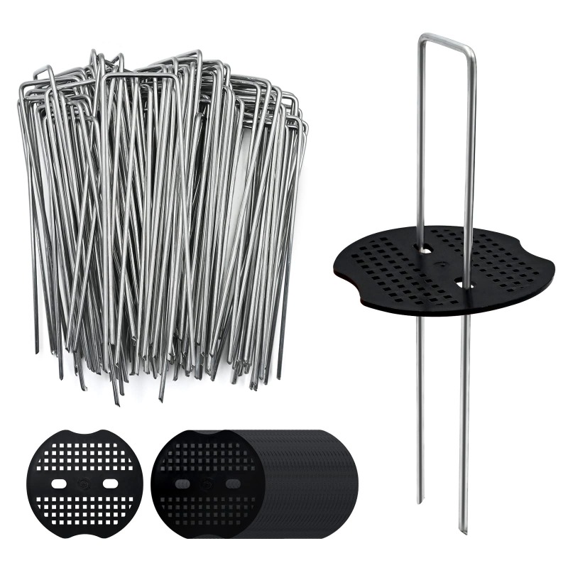 หมุดยึดสวนแบบตัวยู พร้อมแผ่นรอ - Gardening Tools Types บทวิจารณ์และราคา