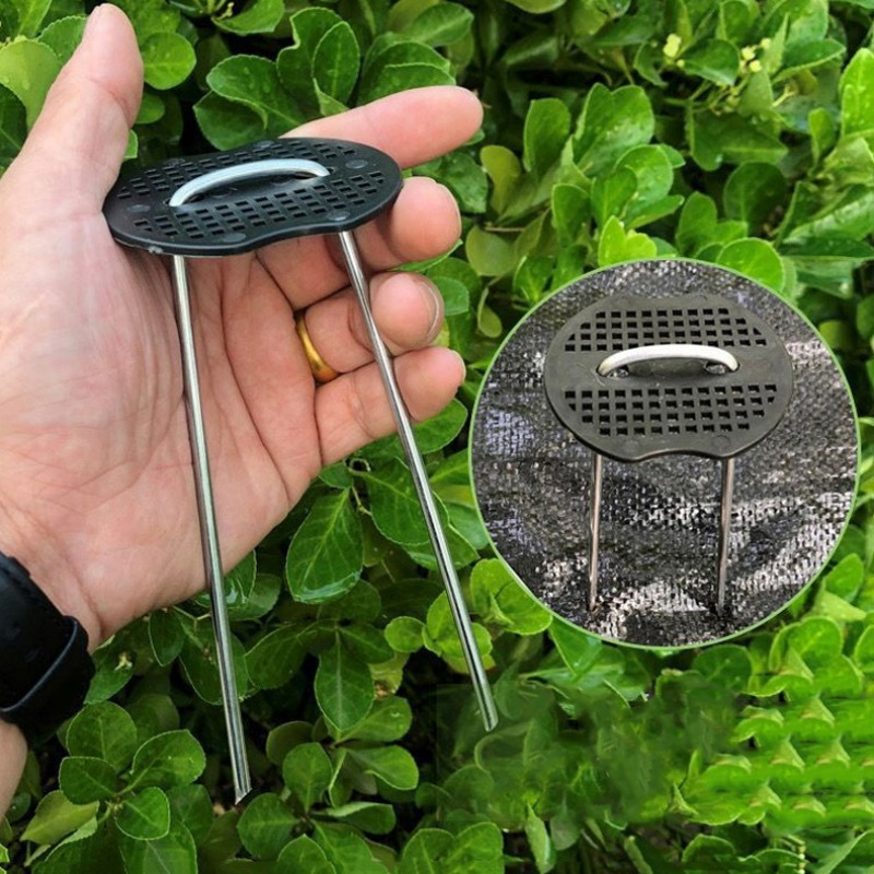 หมุดยึดสวนแบบตัวยู พร้อมแผ่นรอ - Gardening Tools Types บทวิจารณ์และราคา