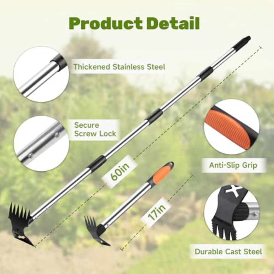 เครื่องมือถอนวัชพืชขนาด 60 นิ้ - Gardening Tools Hand บทวิจารณ์และราคา
