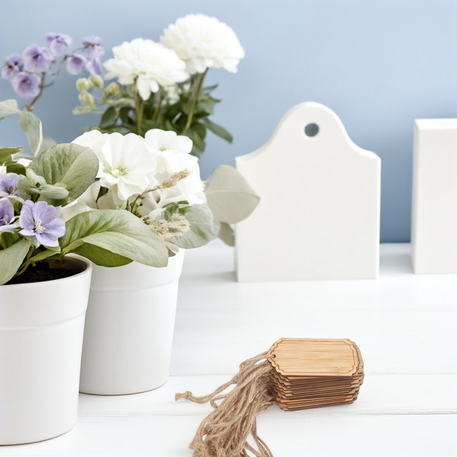 ป้ายชื่อต้นไม้ไม้ไผ่แบบแขวน 20 - Plant Label Tags บทวิจารณ์และราคา