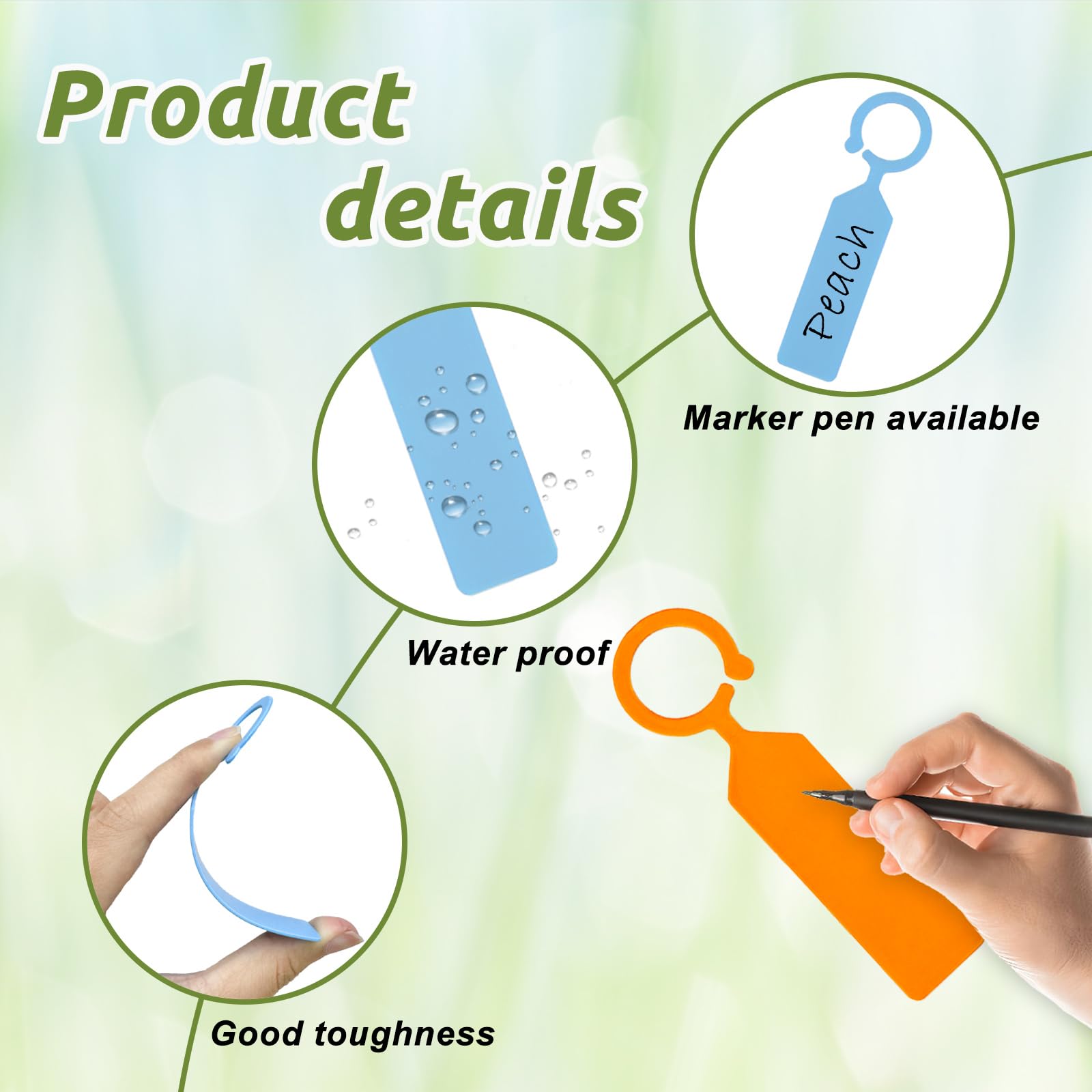 ป้ายแขวนต้นไม้พลาสติก 100 ชิ้น - Plant Label Tags บทวิจารณ์และราคา