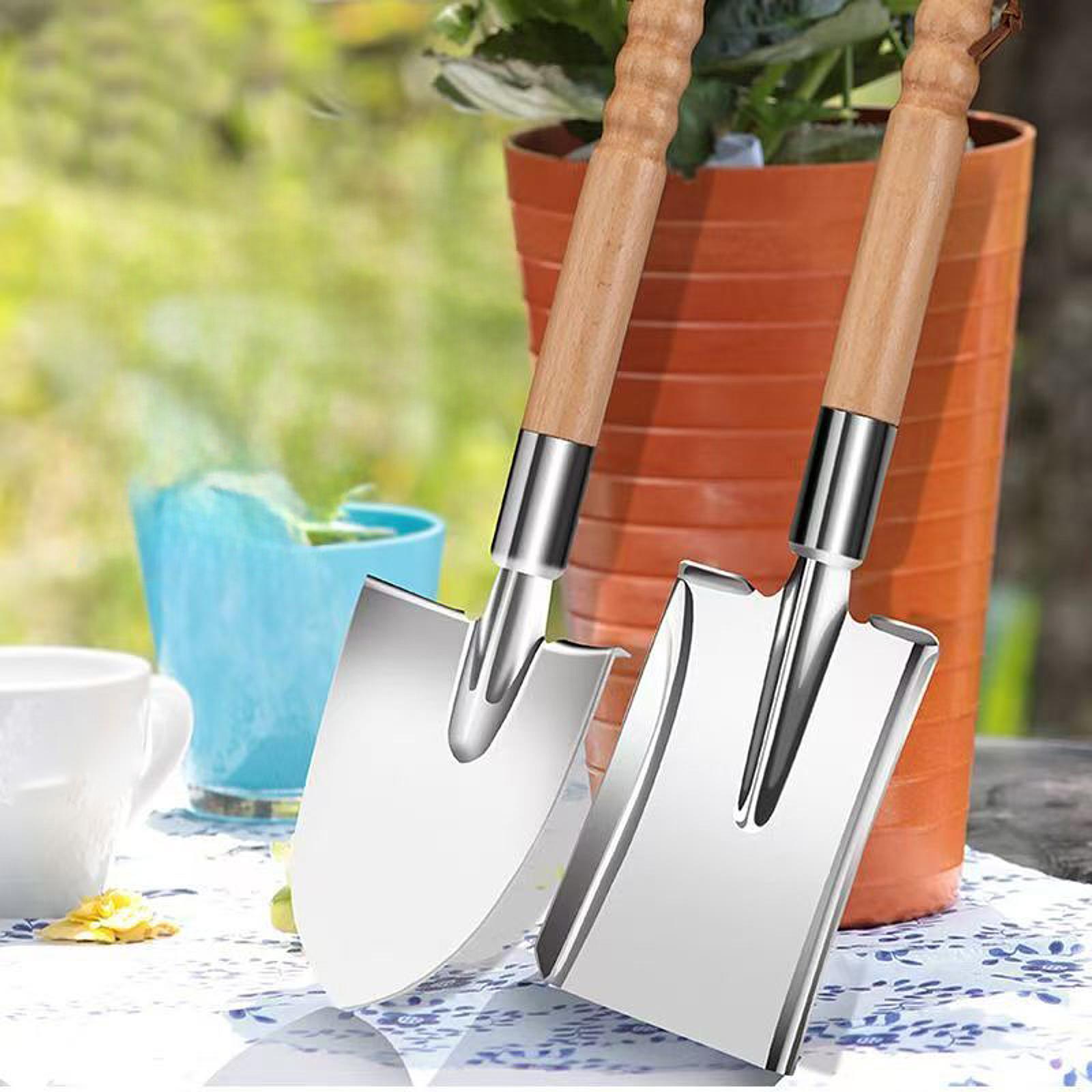 พลั่วสวนสแตนเลสเครื่องมือปลูกม - Gardening Hand Tools Yard บทวิจารณ์และราคา